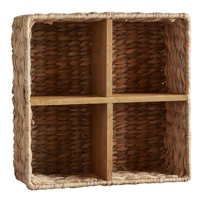 47th & Main Woven Seagrass Basket, Natural, 4 panel