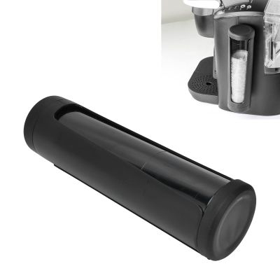 Paper Filter Holder, Visual Window Design for Coffee Brewing, Coffee Filter Storage, Durable PP Material, Flip Cover for Easy Access, Black, Perfect for Home, Office, and Travel Use