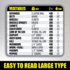 Air Fryer Cheat Sheet Magnet, Cooking Times & Temperature Guide 2026 (Grey) view 4