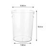 Anyoifax Small Trash Can Plastic Wastebasket 1.5 Gallon Round Garbage Container Bin with Handles for Bathroom, Bedroom, Kitchen, College Dorm, Office, Craft Room - Clear, 2 Pack view 3