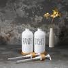 MOMEEMO White Soap Dispenser Set, Contains Hand and Dish Soap Dispenser, Suitable for Kitchen Decor. (White) view 4