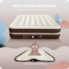 Ciays Air Mattress with Built-in Pump, 16" Elevated Blow Up Mattress with Carrying Bag for Home and Camping, Inflatable Air Bed, King, Brown view 4