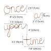 Once Upon a Time Metal Wall Art Read Signs Playroom Decor Nursery Wall Decor Words Art for Kids Playroom Signs Book Themed Decor Bookshelves Little Library Sign (Rose Gold) view 3