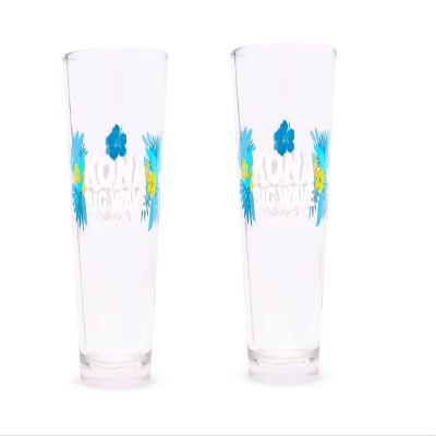 Inbev Kona Big Wave Ride a Big Wave Pint Glasses - Set of 2