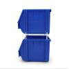 DJC Supply 5.9" X 9.4" X 4.9" BLUE Heavy duty thermoplastic storage bin organizer, Stackable, Hangable, Side-connect, Great for tools, parts crafts and more! (8 PACK) view 2