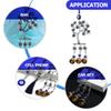 FAVOMOTO Car Amulet Keychain Blue Ornaments Devil's Eye Tree Pendant Zinc Alloy for Home Decor view 3