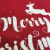 ZHENYANG CAREG Red Christmas Tree Skirt Knitted Tree Skirt Apron Knitted Snowflake Deer Embroidery Merry Christmas Home Decoration (Color : As Show) view 3