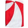 ZHENYANG CAREG Patchwork Red and White Lollipop Design Christmas Tree Skirt view 3