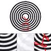 ZHENYANG CAREG Christmas Tree Skirt 35 in Christmas Tree Mat Classic Black and White Stripes Tree Collar Holiday Decoration Ornament Compatible with Par (Tree Skirt Diameter : 90cm) view 3