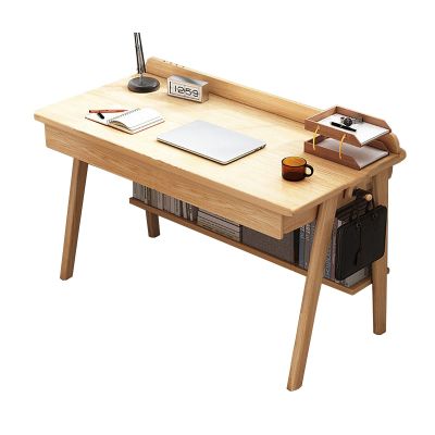 ZJYJFBY Computer Desk, Home Simple All Solid Wood Dressing Tables, Student Dormitory Study Desks, Bedroom Writing Desks with Drawer (Color : C, Size : 120cm)