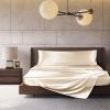 TREELY 2 Pack Satin Pillow Covers 20x60 Inches, Beige view 2