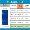 FERENLI 100PCS Mylar Zipper Lock Food Storage Bag Matte Aluminum Foil Airtight Bag with Front Window Plastic Packaging Pouch for Zip Flat Heat Seal Lock Resealable (12x18cm (4.7x7 inch), Blue) view 2