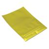 FERENLI 100PCS Glossy Mylar Zipper Lock Food Storage Bag Aluminum Foil Airtight Bag with Front Window Plastic Packaging Pouch for Zip Flat Heat Seal Lock Resealable (10.2x12.7cm (4x5 inch), Gold) view 3