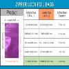 FERENLI 100PCS Mylar Zipper Lock Food Storage Bag Matte Aluminum Foil Airtight Bag with Front Window Plastic Packaging Pouch for Zip Flat Heat Seal Lock Resealable (12x18cm (4.7x7 inch), Purple) view 2