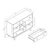 BOWERY HILL Mid-Century Wood Multi-Storage Buffet in White Oak view 3