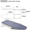 HIDE AWAY IRONING BOARDS Cool Gray Foldable Rotated Ironing Board Closet Pull-Out Stow Away in The Cabinet Ironing Station for Home, Apartment view 2