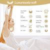 100% Organic Cotton 1200 Thread Count California King(72"x84") Orange Sheet Set | Sateen Weave |Hotel Luxury Bedding 4 Piece Sheet Sets| Breathable & Soft | Fits Upto 13" Deep Pocket Mattress. view 3