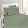 100% Organic Cotton 1200 Thread Count Olympic Queen(66"x80") Moss Sheet Set | Sateen Weave |Hotel Luxury Bedding 4 Piece Sheet Sets| Breathable & Soft | Fits Upto 13" Deep Pocket Mattress. view 1