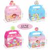 24 Pack Candyland Favor Gift Boxes - Sweet Candy Lollipop Windmill Baby Shower Birthday Party Supplies Decoration Party Favor Goodie Bags Candy Treat Gift Box view 3
