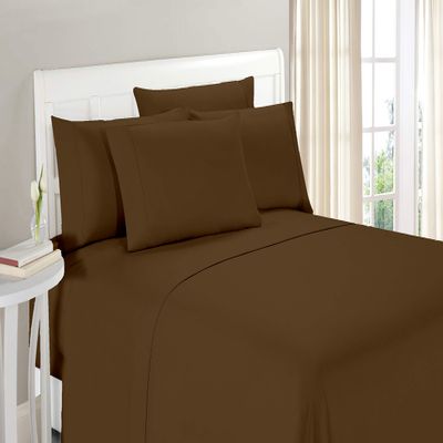 100% Organic Cotton 1200 Thread Count California King(72"x84") Brown Sheet Set | Sateen Weave |Hotel Luxury Bedding 4 Piece Sheet Sets| Breathable & Soft | Fits Upto 20" Deep Pocket Mattress.