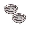 Abcsea 2 Pcs Small Wine Glass Rack, Bronze Goblet Wine Rack, Stemware Rack, Wine Glass Holder, Small Wine Glass Hanger, Wine Glass Shelves view 1