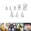 Flower Piping Tips Rose Petal Pastry Tips Chrysanthemum Tips Flower Icing Piping Cream Nozzle For Cake Cupcake Decorating view 1