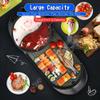 Topteng 2 in 1 Hot Pot Grill, Portable Electric Hot Pot Indoor Barbecue Grill Non-Stick Teppanyaki Pan Shabu Shabu Hot Pot Korean BBQ Grill view 3