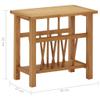 QZZCED Magazine Table,Nightstand, Telephone Table, Bedside Sofa Table, for Living Room, Entryway, Hallway, Kitchen, Bedroom,with one shelf17.7"x10.6"x16.5" Solid Oak Wood view 2