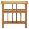 QZZCED Magazine Table,Nightstand, Telephone Table, Bedside Sofa Table, for Living Room, Entryway, Hallway, Kitchen, Bedroom,with one shelf17.7"x10.6"x16.5" Solid Oak Wood view 3