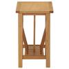 QZZCED Magazine Table,Nightstand, Telephone Table, Bedside Sofa Table, for Living Room, Entryway, Hallway, Kitchen, Bedroom,with one shelf17.7"x10.6"x16.5" Solid Oak Wood view 4