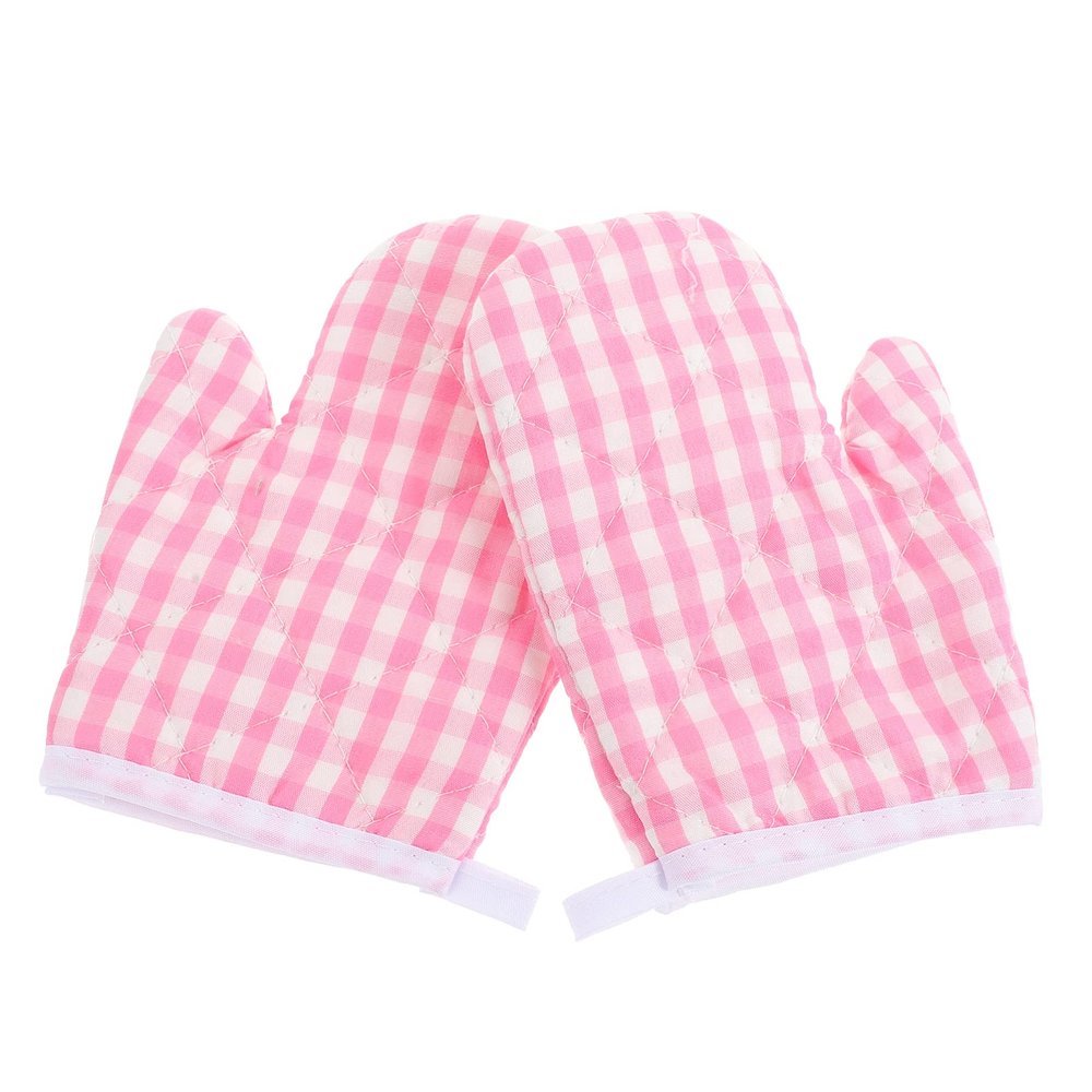 Angoily Oven Mitts, 2Pcs Oven Gloves Kitchen Mitts Microwave Gloves for Baking Cooking Fireplace Grill BBQ Resistant, Household Heat Resistant for Cooking