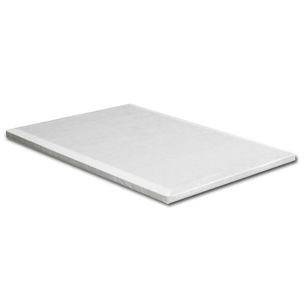 BOWERY HILL Transitional Fabric 2" Twin Bunkie Board in White