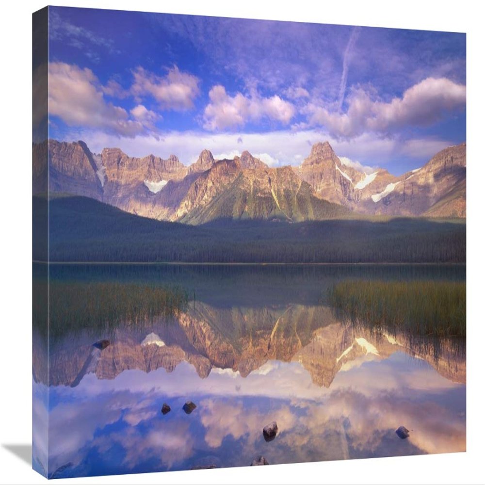 18 x 24 in. Mount Chephren Reflected in Waterfowl Lake, Banff National Park, Alberta, Canada Art Print - Tim Fitzharris