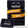 White Classic Bleach Safe Black Makeup Washcloths for Face Cleansing, 6 Pack - Super Soft Luxury Cotton Black Makeup Towels, Highly Absorbent and Quick Dry, All Makeup Remover Cloth | 13 x 13 view 1
