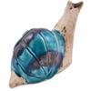 Polmedia Polish Pottery Snail Figurine - Blue Pattern Made in Poland view 3
