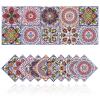 Tile Stickers Wall Decor Bathroom Kitchen Wall Sticker Waterproof PVC Decoration Stickers - 2D Sticker with Retro Design in Mosaic Style (Style-6, 8 x 8 Inch) view 1