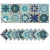 Tile Stickers Wall Decor Bathroom Kitchen Wall Sticker Waterproof PVC Decoration Stickers - 2D Sticker with Retro Design in Mosaic Style (Style-7, 8 x 8 Inch) view 1
