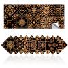 Tile Stickers Wall Decor Bathroom Kitchen Wall Sticker Waterproof PVC Decoration Stickers - 2D Sticker with Retro Design in Mosaic Style (Style-4, 8 x 8 Inch) view 1