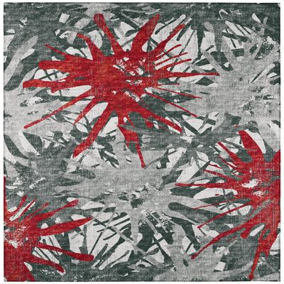 Addison Rugs Bravado ABV36 Red Washable 10' x 14' Indoor Outdoor Area Rug, Easy Clean, Machine Washable, Non Shedding, Bedroom, Entry, Living Room, Dining Room, Kitchen, Patio Rug