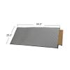 Household Essentials Quilted Table Leaf Storage Bag, Heavy-Duty Poly-Cotton Canvas, Interior Storage Pocket, Zippered, Lightweight, Protective, Spacious, Gray with Charcoal Trim view 2