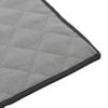 Household Essentials Quilted Table Leaf Storage Bag, Heavy-Duty Poly-Cotton Canvas, Interior Storage Pocket, Zippered, Lightweight, Protective, Spacious, Gray with Charcoal Trim view 3