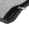 Household Essentials Quilted Table Leaf Storage Bag, Heavy-Duty Poly-Cotton Canvas, Interior Storage Pocket, Zippered, Lightweight, Protective, Spacious, Gray with Charcoal Trim view 4