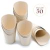basil & sky Charcuterie Cups 14oz | Appetizer for French Fries, Candy, Popcorn Pack of 50 Fry Holder Bamboo Disposable Paper Snack view 2