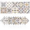 Tile Stickers Wall Decor Bathroom Kitchen Wall Sticker Waterproof PVC Decoration Stickers - 2D Sticker with Retro Design in Mosaic Style (Style-5, 8 x 8 Inch) view 1