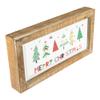 11.75" Framed Merry Christmas Trees Metal Wall Sign view 3