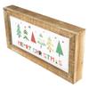 11.75" Framed Merry Christmas Trees Metal Wall Sign view 4