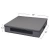 Household Essentials Wreath Storage Container, 30 Inch, Gray view 3