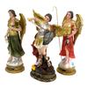 3 Arcngeles 12" Inch San Miguel Arcngel, Arcngel Gabriel, Arcngel Rafael Archangels Set Religious Gift Art view 3