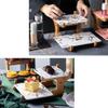 2-Tier Ceramic Cake Stand Dessert Display Stand Food Server Display Holder Cake Stands Cupcake Traysdessert Serving Tray (Color : White, Size : 28.5 * 23 * 12cm) view 2