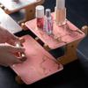 2-Tier Ceramic Cake Stand Dessert Display Stand Food Server Display Holder Cake Stands Cupcake Traysdessert Serving Tray (Color : Pink, Size : 28.5 * 23 * 12cm) view 2